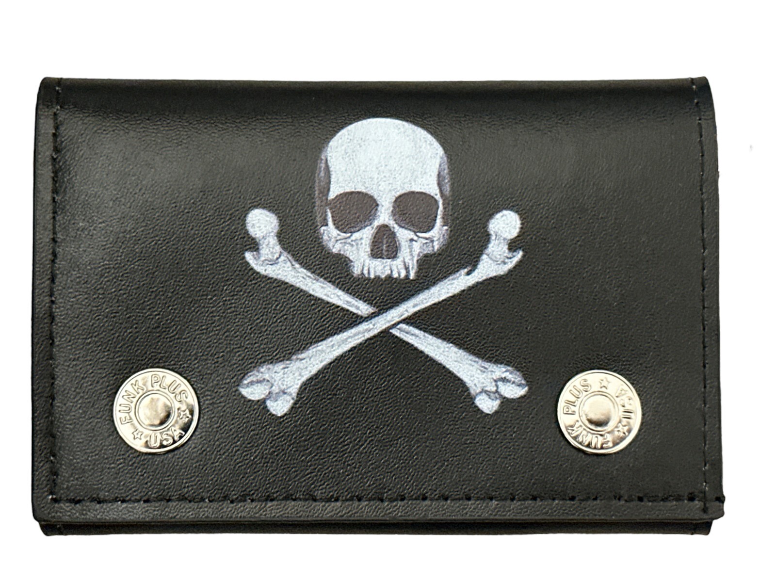 Genuine Leather 70’s Classic Bikers Wallet With 12″ Wallet Chain Punk motorcycle