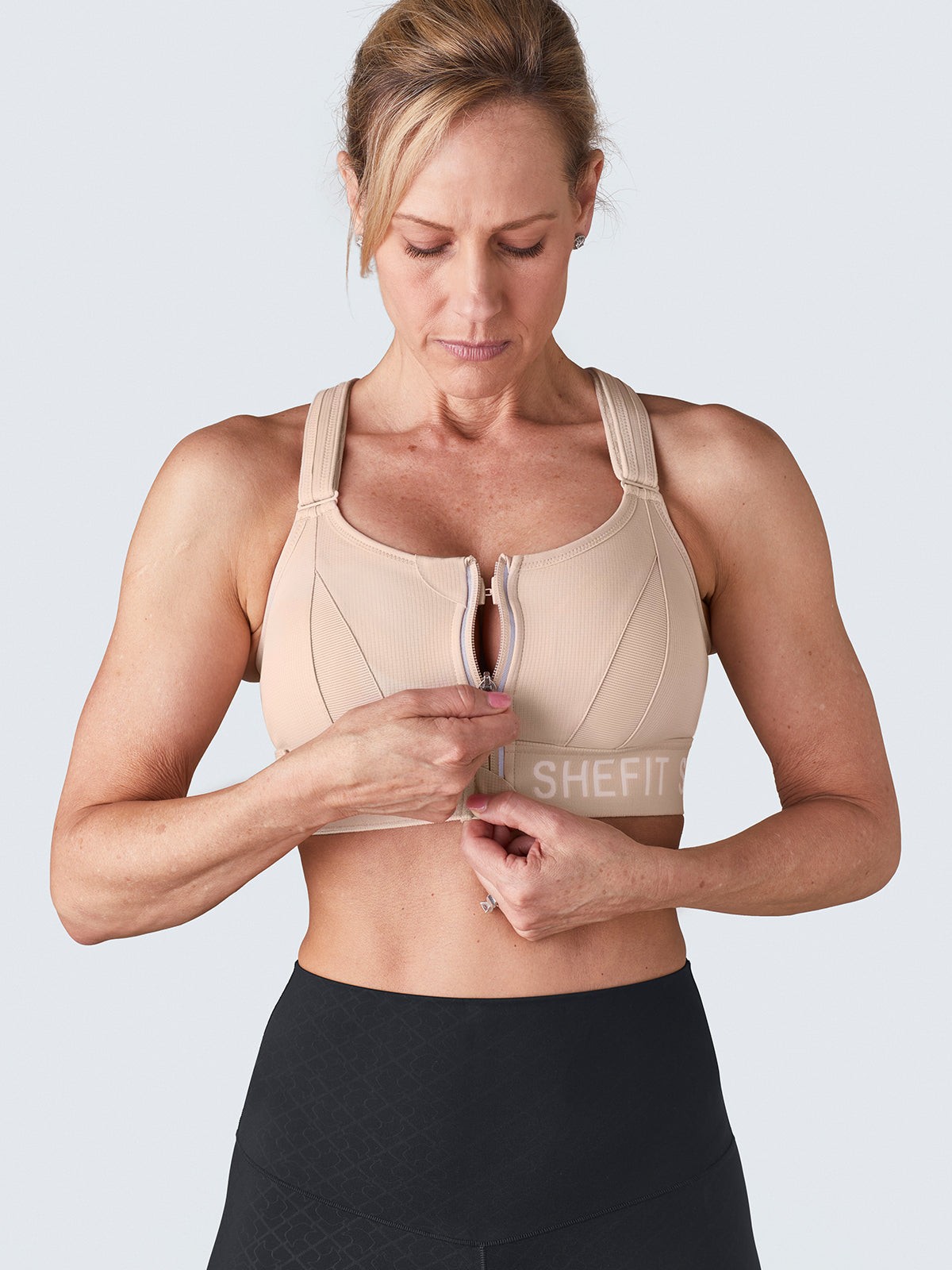 SHEFIT ULTIMATE Sandstorm™ Luxe Sports Bra High Support Fitness Top