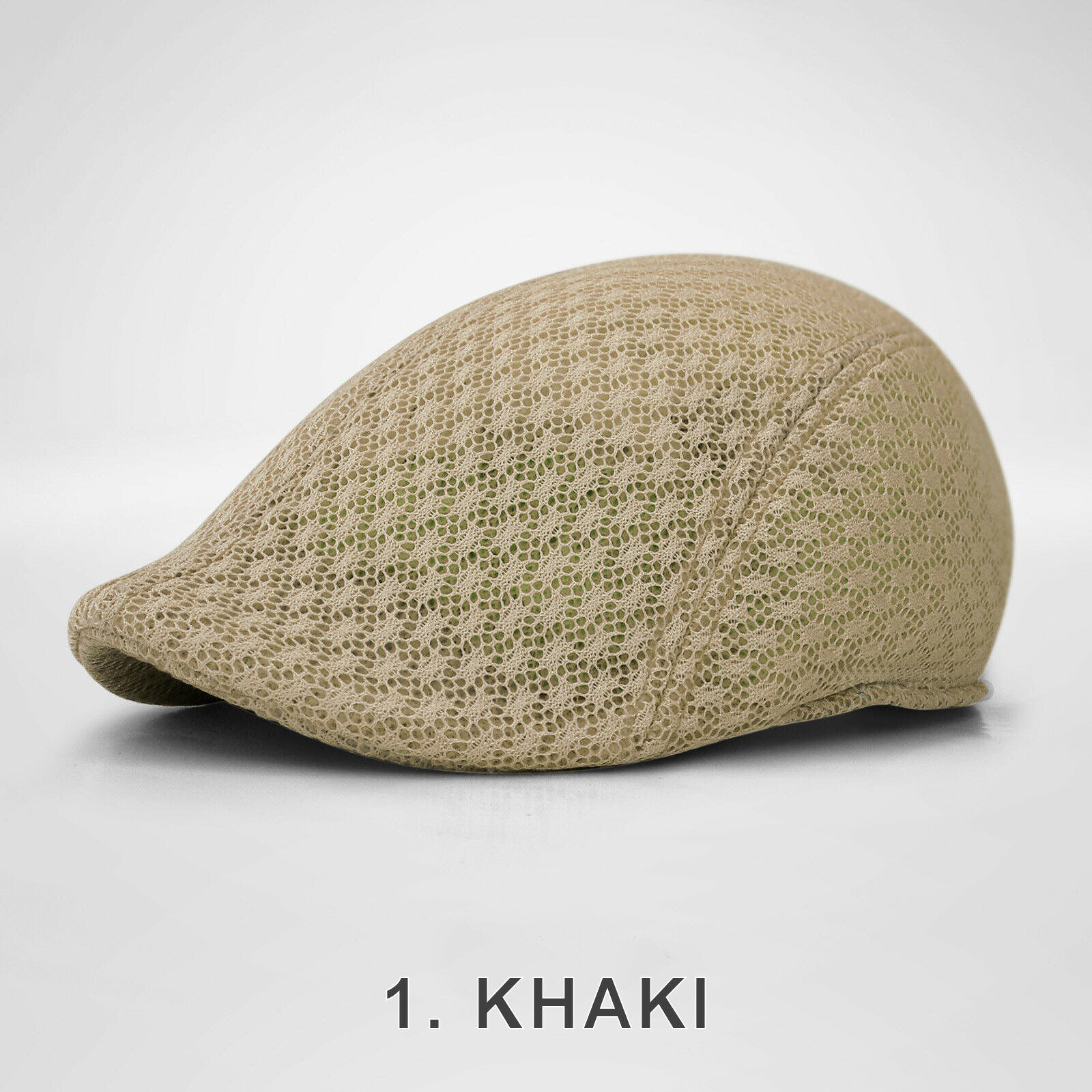 Duck Mesh Summer Gatsby Cap Mens Ivy Hat Golf Driving Sun Flat Cabbie Newsboy