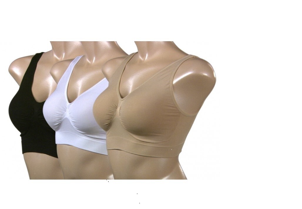 2 sets Ahh Bra by Rhonda Shear Shape Wear Comfort Seamless Stretch -x-lARGE