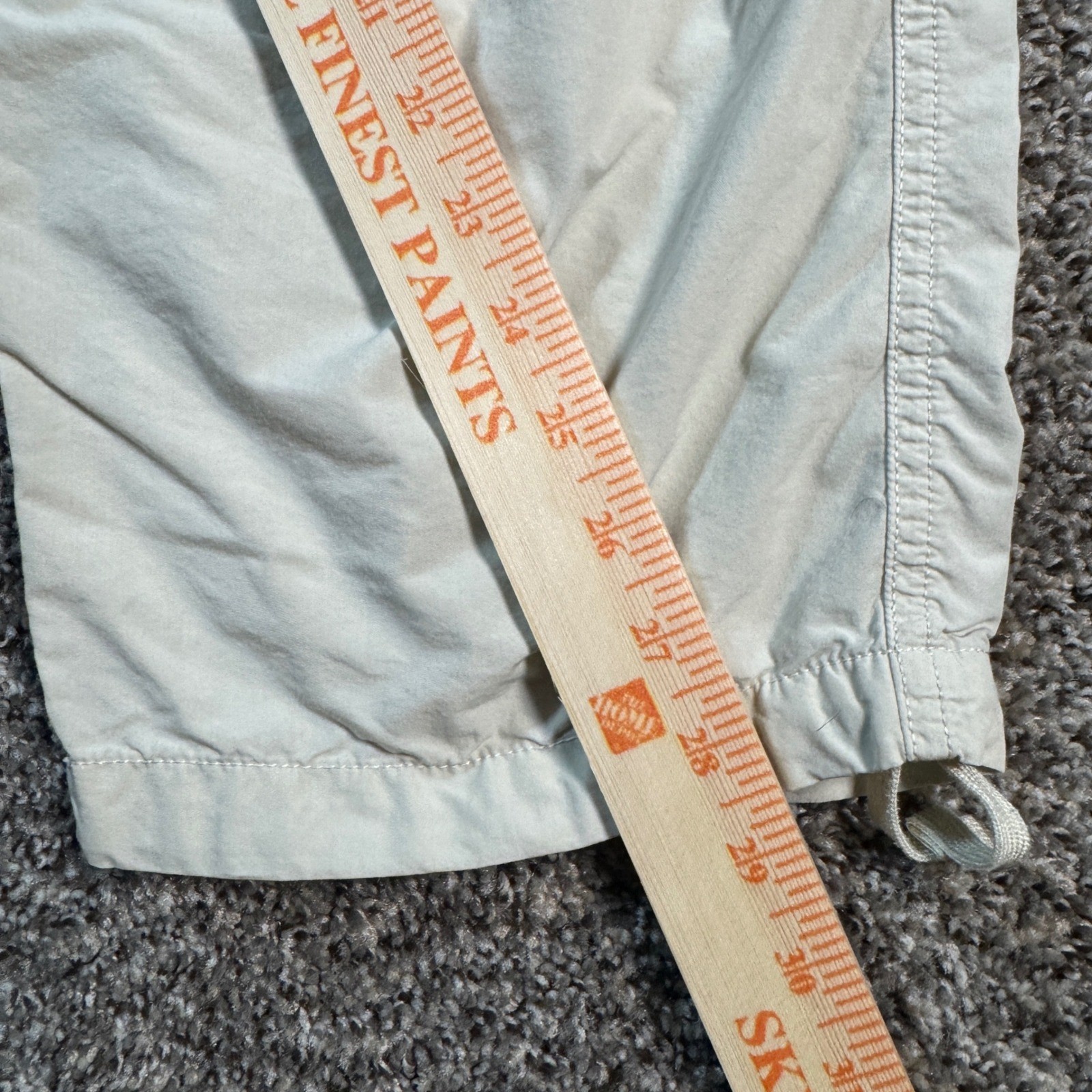 Uniqlo Mens Large Cargo Utility Pants Beige Cotton