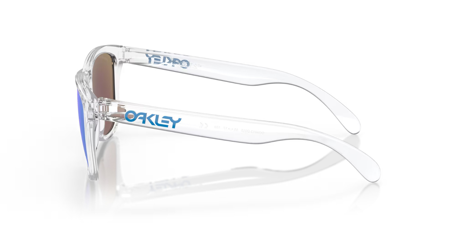Oakley Frogskins Crystal Clear/Prizm Sapphire Men’s Sunglasses OO9013-D055