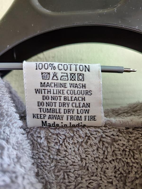 Women Cotton Club Robe Grey Cotton 38 / M / 46