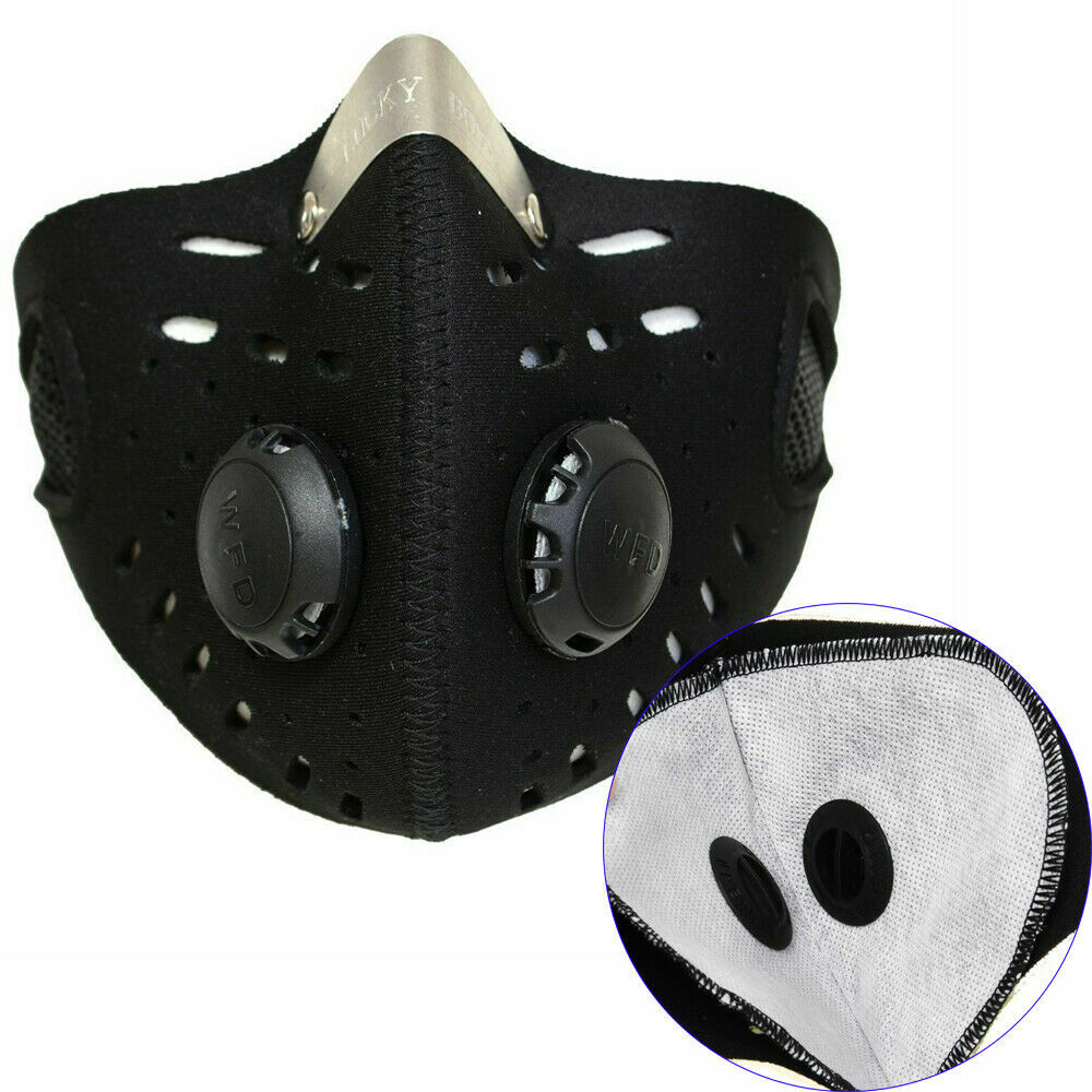 Cycling Face Masks Reusable Washable Carbon Filter Outdoor Sports Breathing Mask
