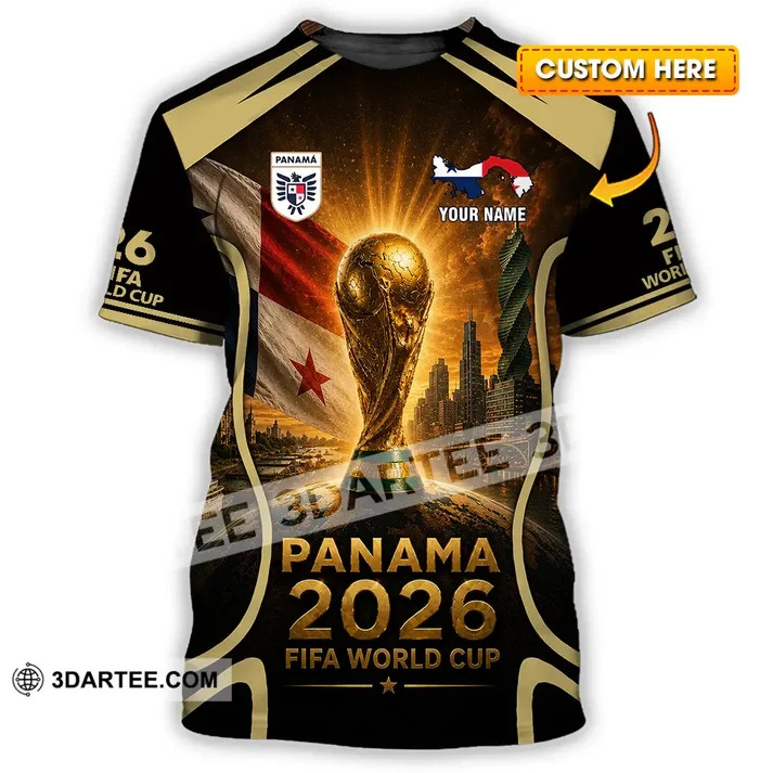 New Unisex Shirt – Custom Name Panama World Cup 2026 Shirt VK13619