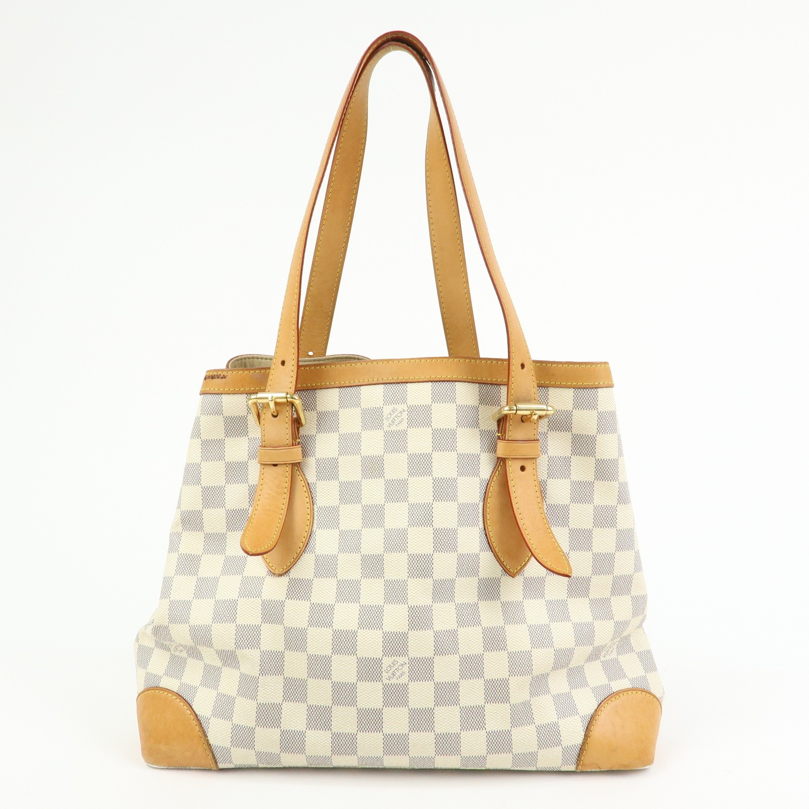 Louis Vuitton Damier Azur Hampstead MM Tote Bag Shoulder Bag N51206 Used F/S