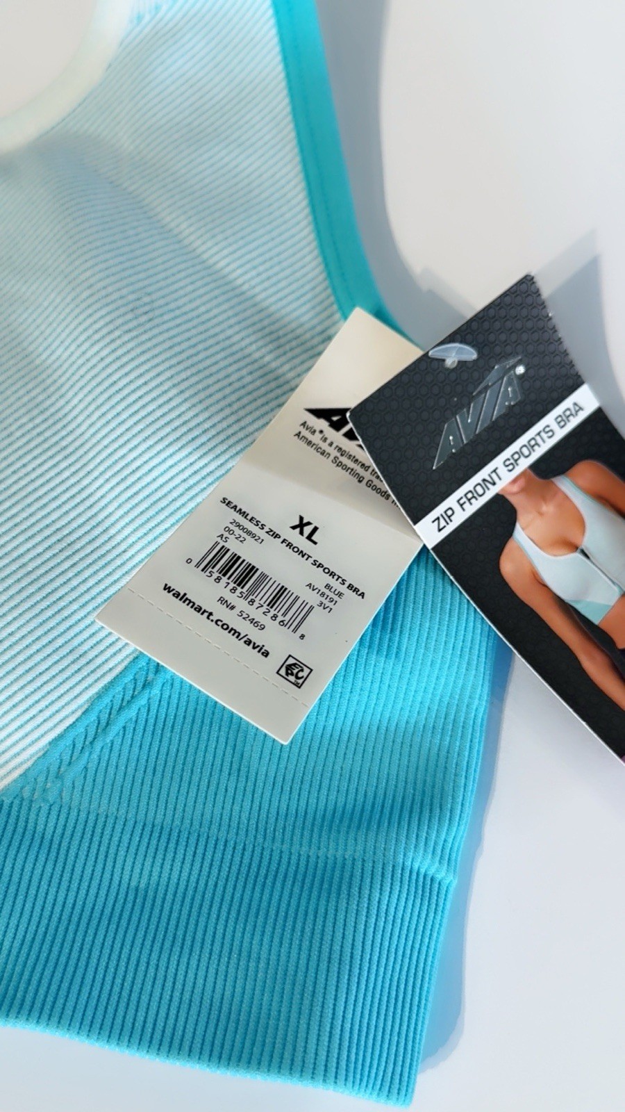 Avia Zip Front Sports Bra