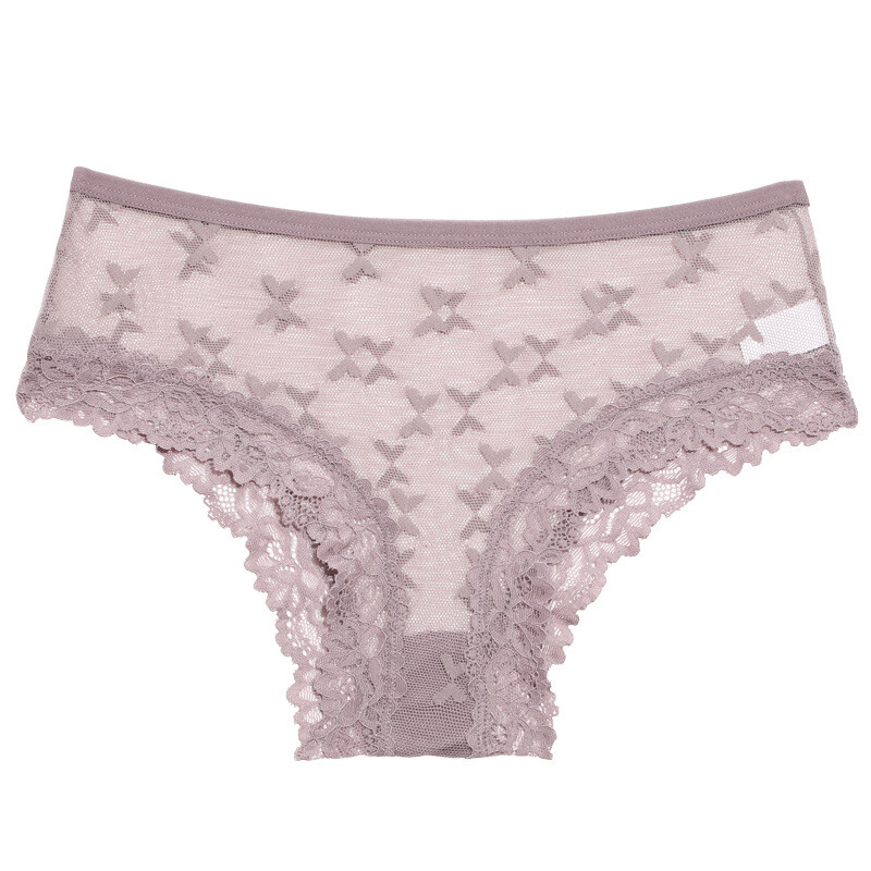 Pack Of 4 Sexy Womens See Through Sheer Panties Brief Lingeries Ladies Underwear
