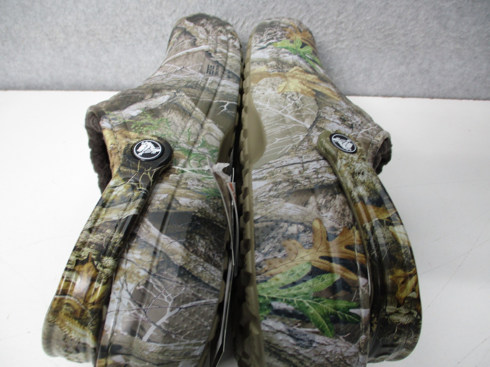Crocs Classic Lined Realtree Chocolate Brown Camouflage Camo Clog Mens Sz 11