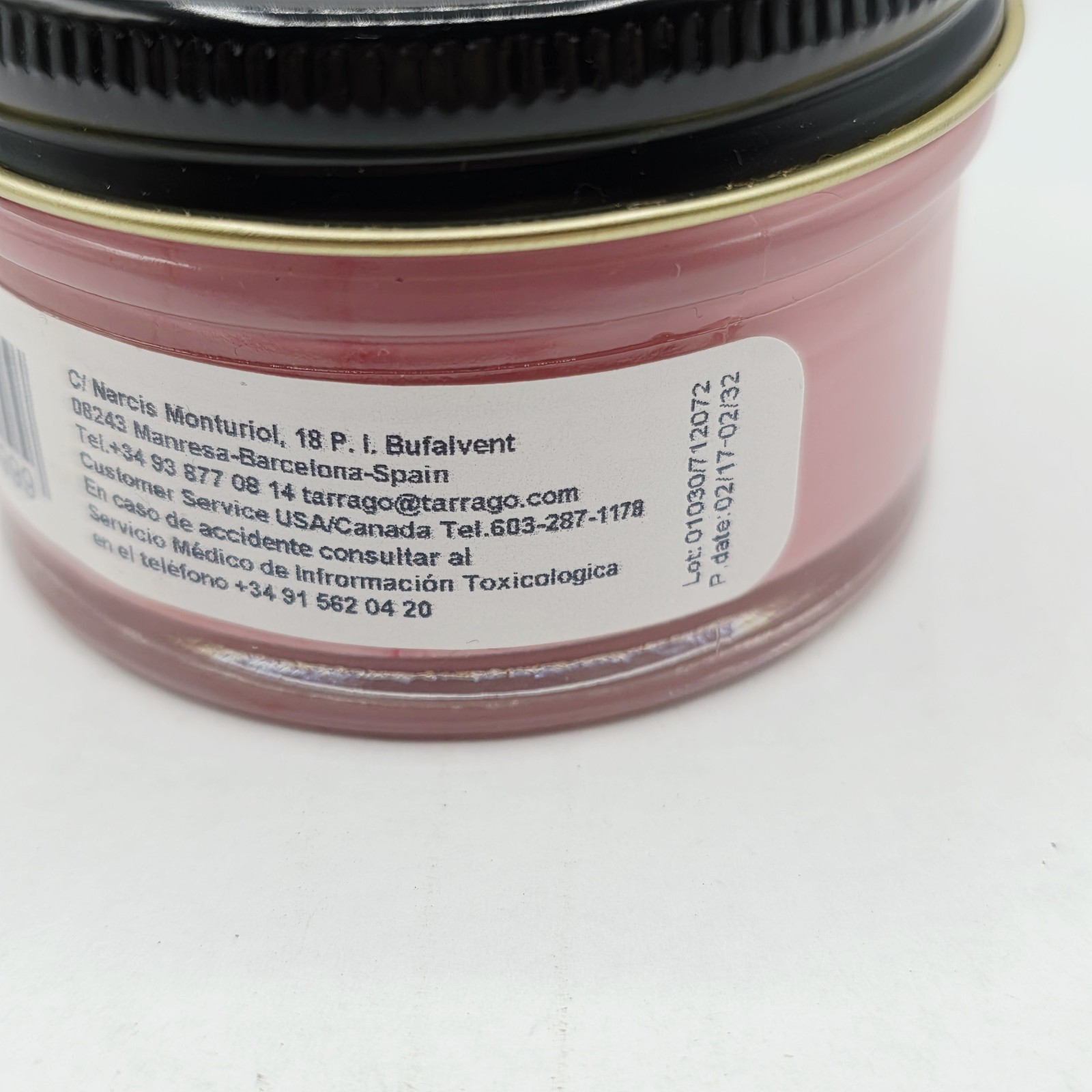 Tarrago Shoe Polish # 100 Pink Cream Leather Protector 1.76 oz. 50ml Boot