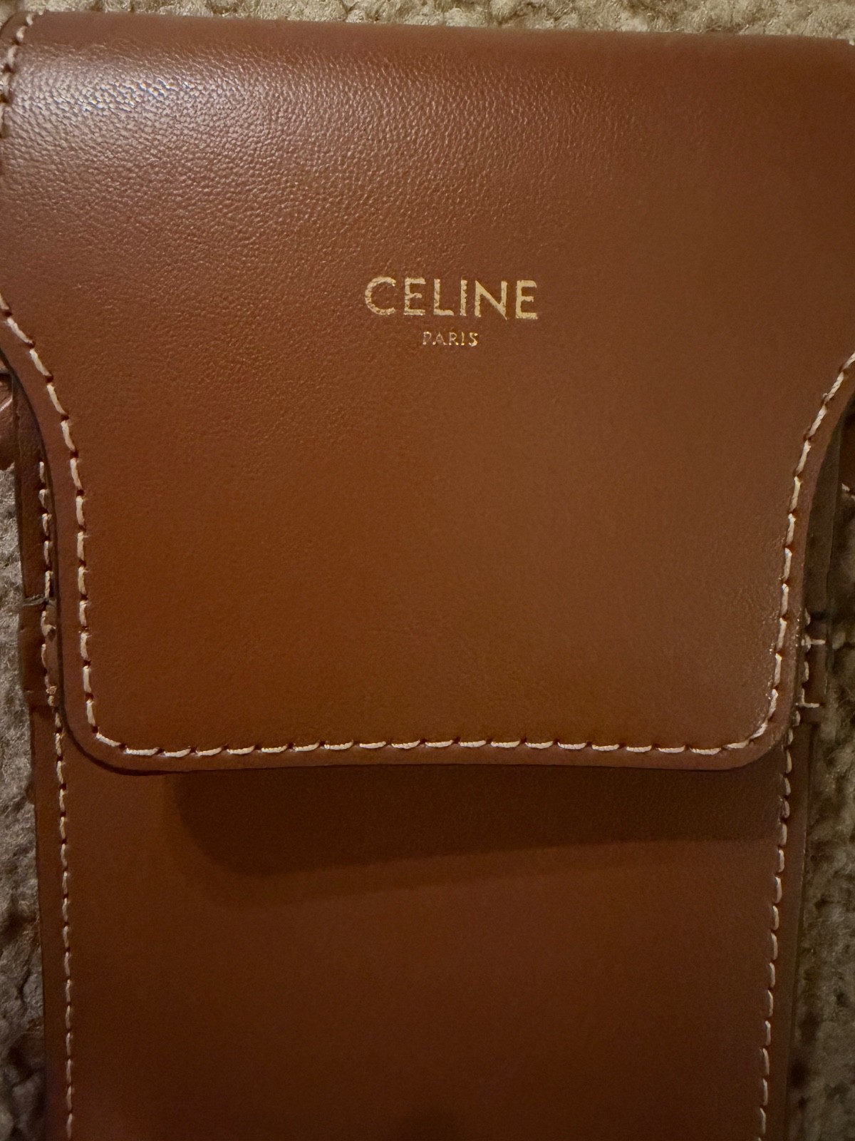 CELINE PARIS CELL PHONE HOLDER EYE GLASS CASE CROSSBODY