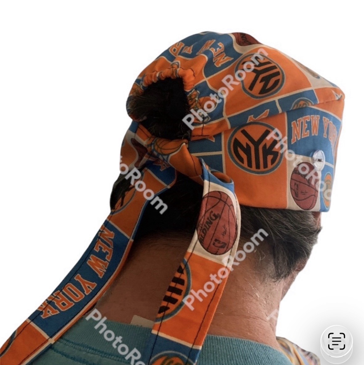 Knicks Logo Scrub Cap, Doo Rag Dr Nurse Veterinarian Cotton Hand Made NWT Gift