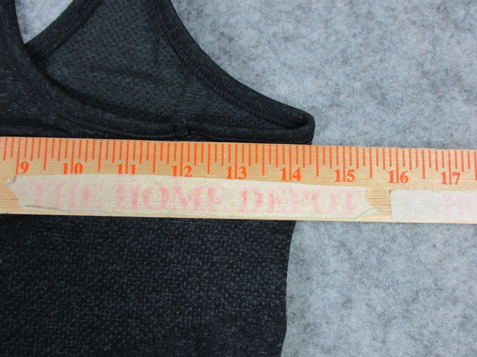 Athleta Tank Top Womens XS Gray Black heathered W29in Workout Sport Slim Ladies