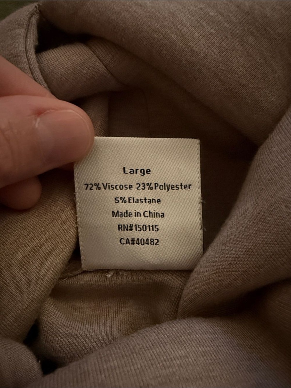 Varley Priya longline sweatshirt cowl neck women’s large EUC