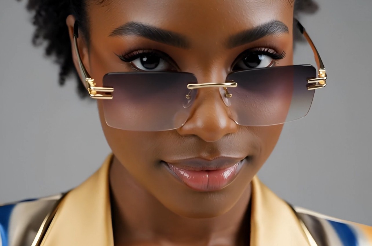 Dark Black Lens UV400 Protection Women Shades Sun Glasses 80’s 90’s Teacher Wear