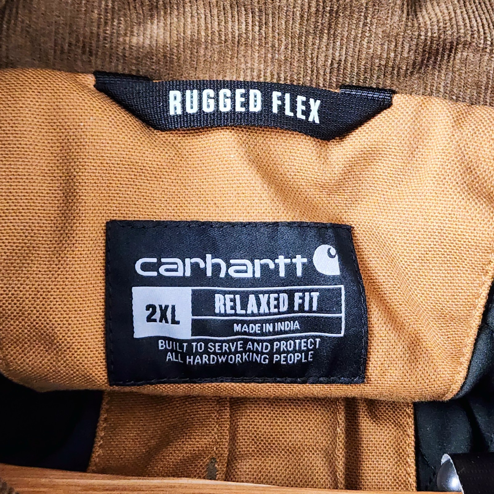 NWT Carhartt Montana 2-Tone Brown Rugged Flex Duck Insulated Zip Jkt Men 2XL