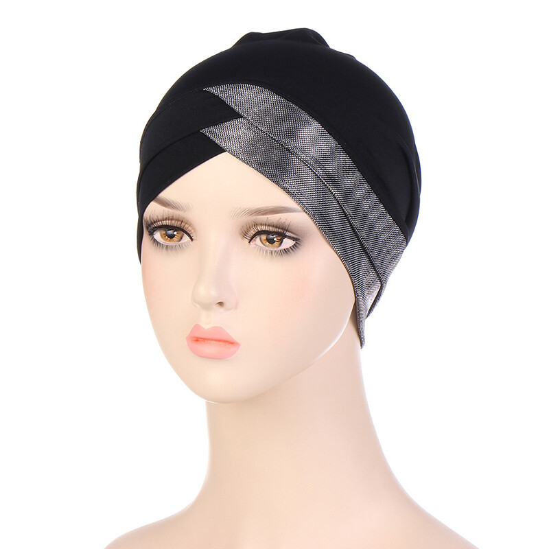 Stretch Muslim Headscarf, Chemo Cap for Hair Loss Women Wrap Turban