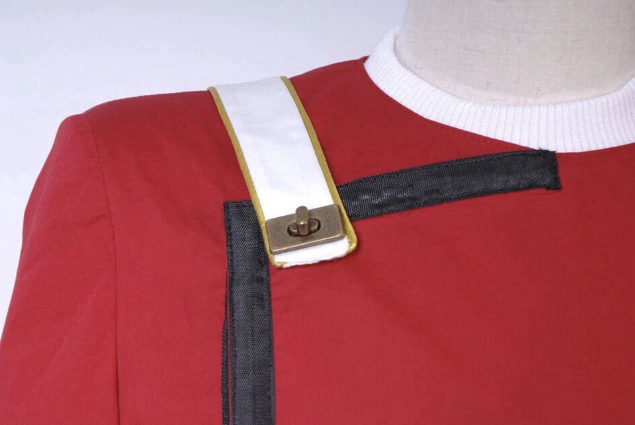 Star Trek Uniform Costume Red Jacket Starfleet Insignia Belt Black Pants