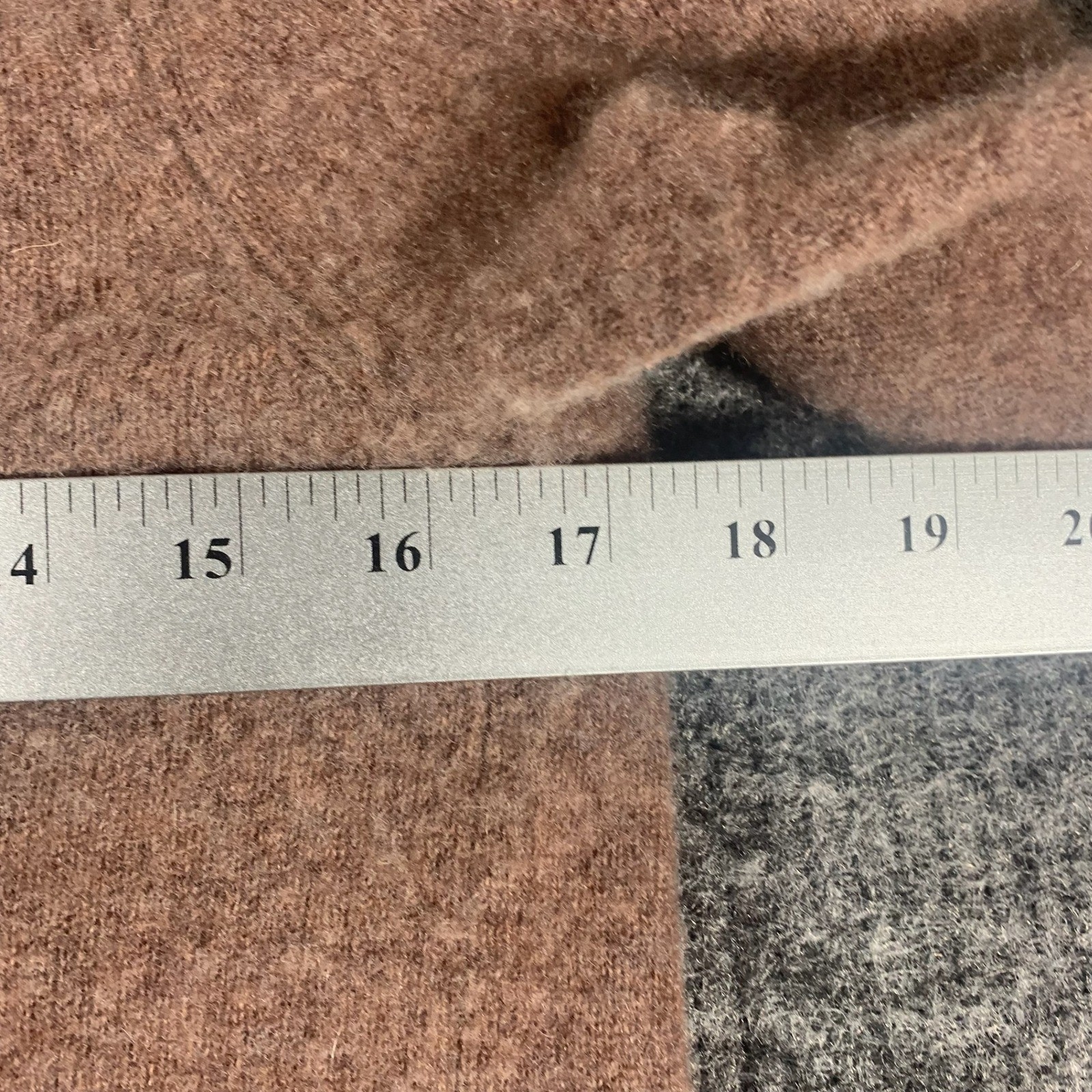 Lusso Cashmere Cardigan Womens M Brown Open Front Shawl Collar Sweater Soft