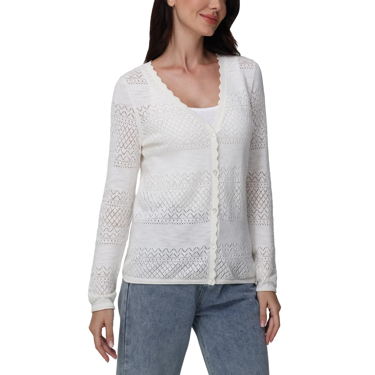 Frye Women’s Pointelle Cardigan