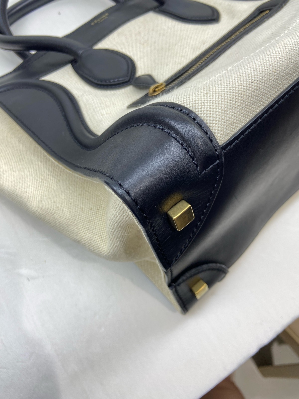 Celine Pre-Owned Authentic Satchel Colorblock 30.5*29*17 Free Tracked Shipping