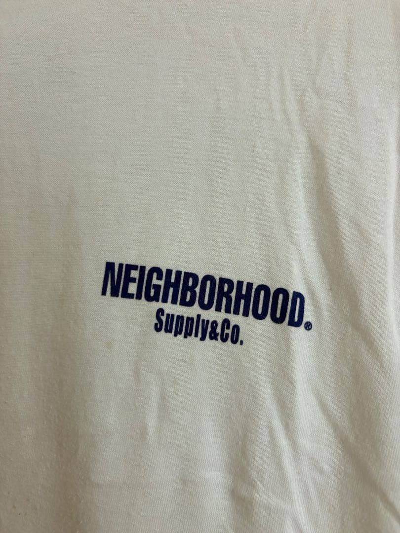 NEIGHBORHOOD White T-Shirt XL Tee Graphic Logo Harajuku Japan Streetwear Cargo
