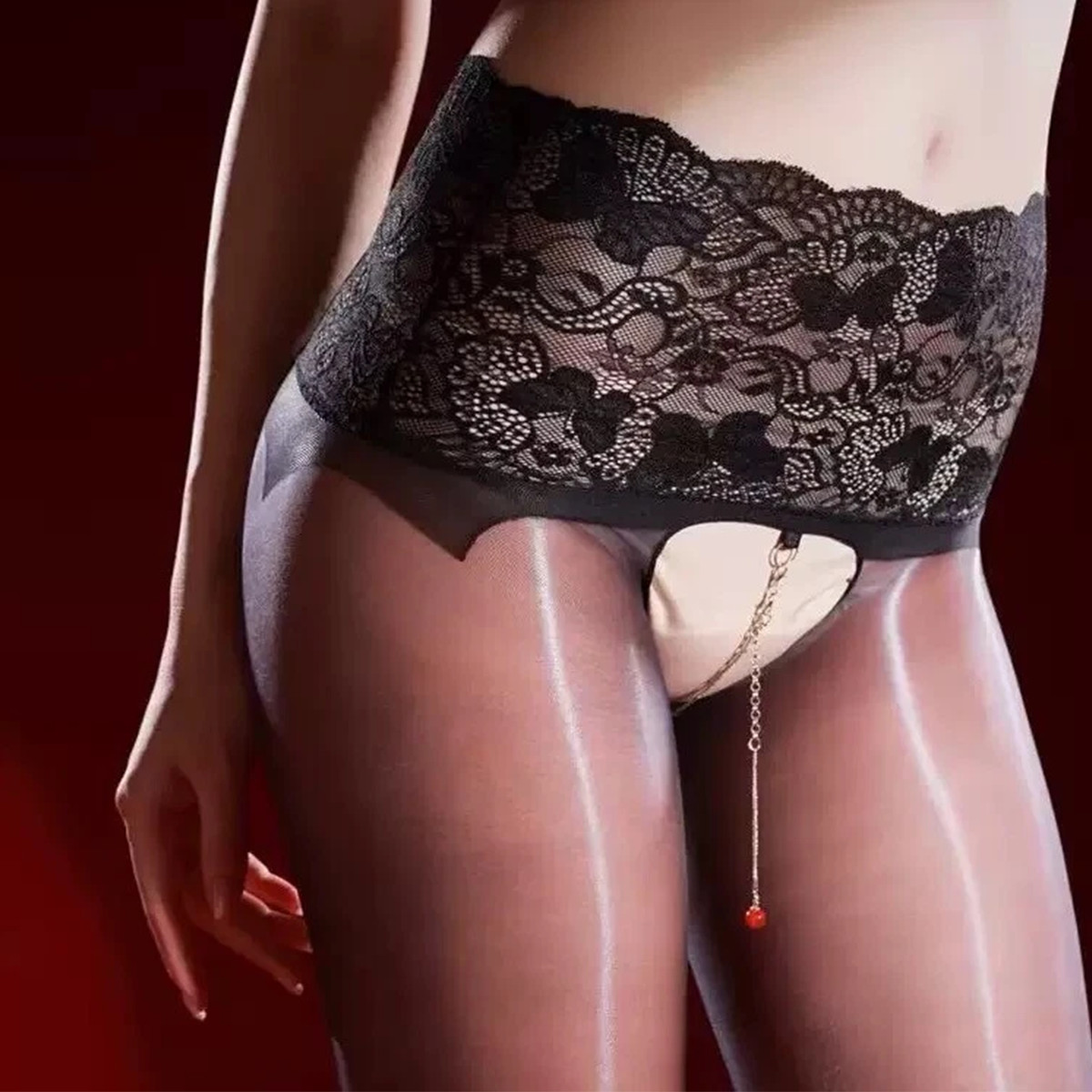 Lady’s Lace Top Stay Up Stockings Thigh-High Sheer Pantyhose Stockings For Women