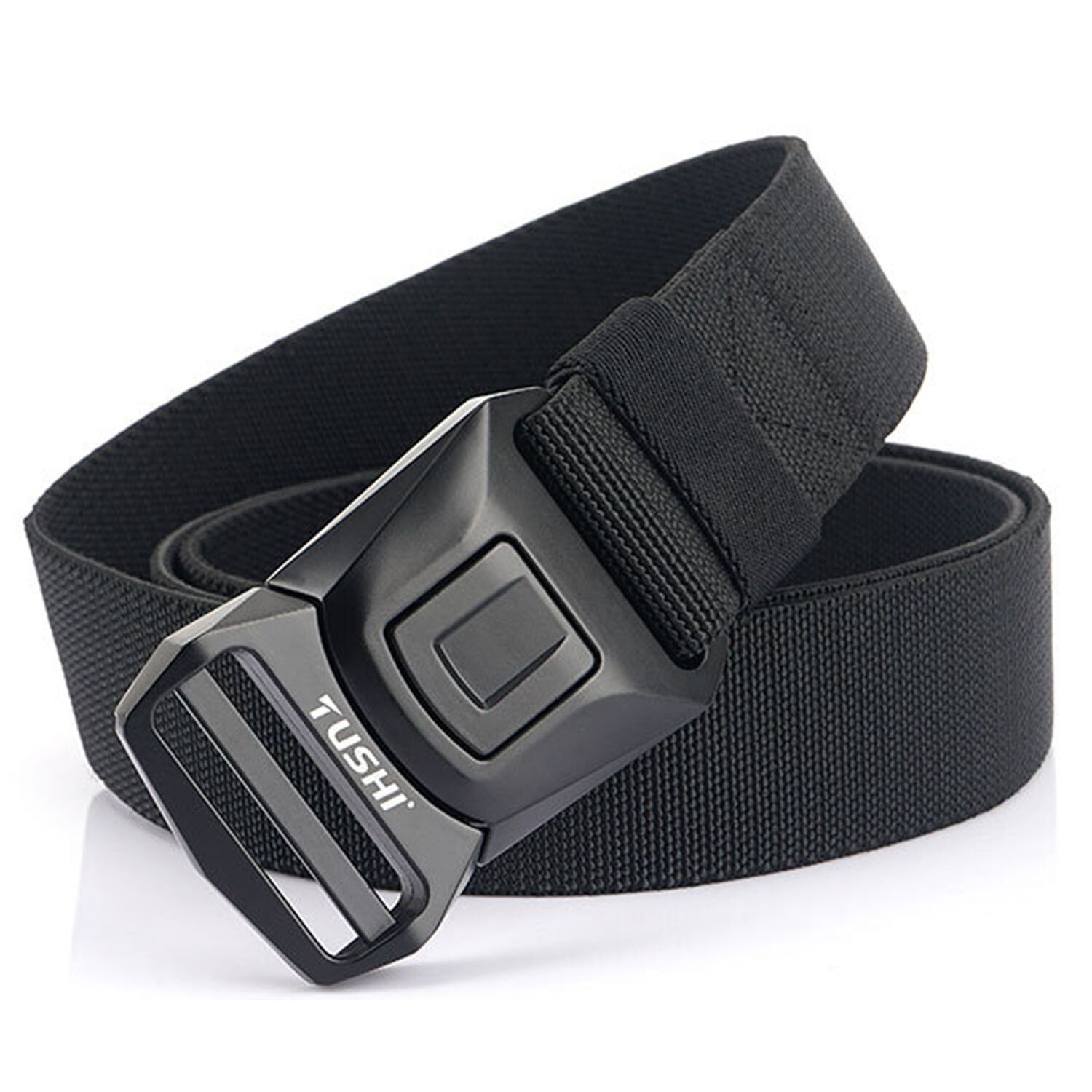 Black Military Belt for MEN Tactical Strap Waistband Belts Quick Release Buckle