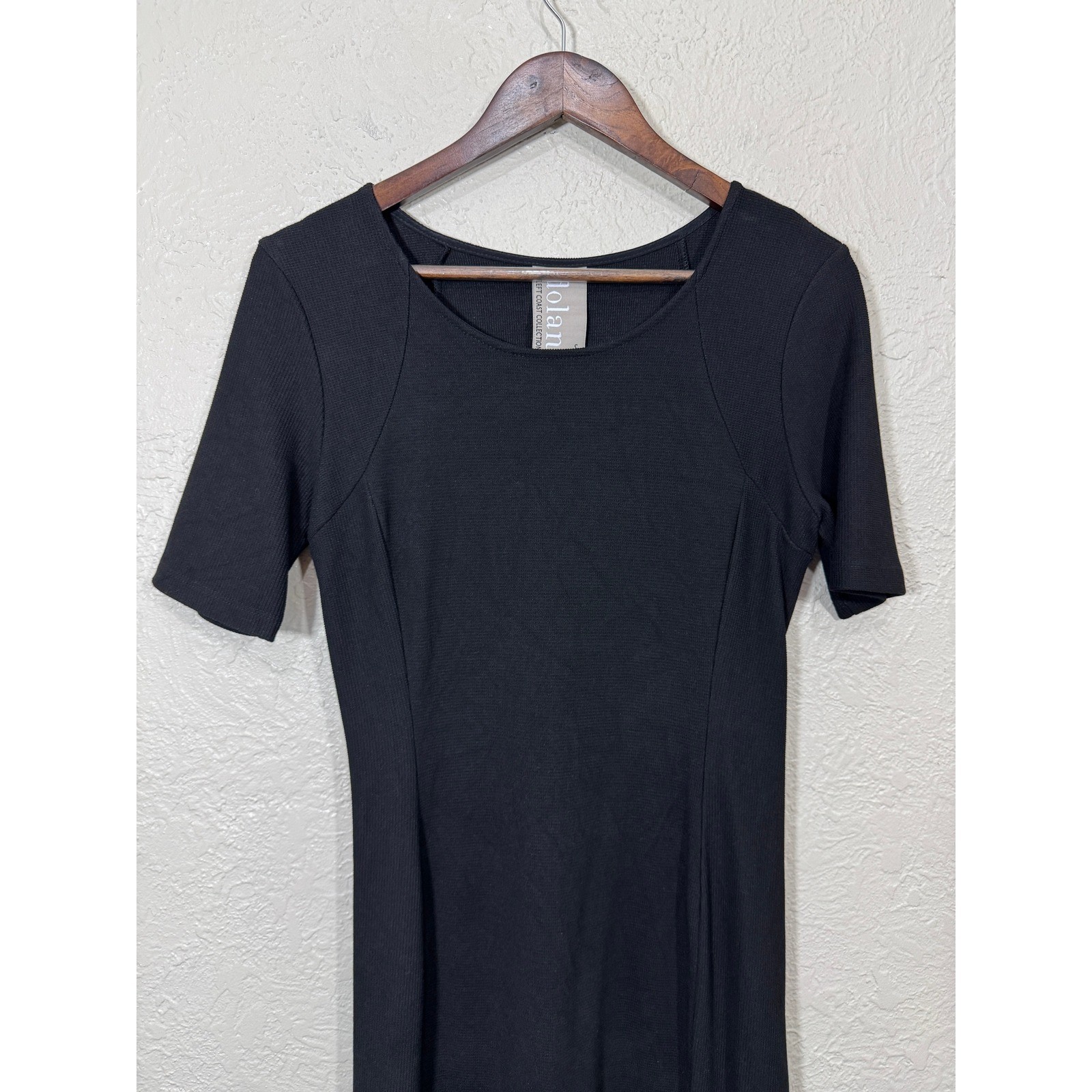 Anthropologie Dolan Dress S Left Coast Textured Travel Stretch Minimalist Luxury