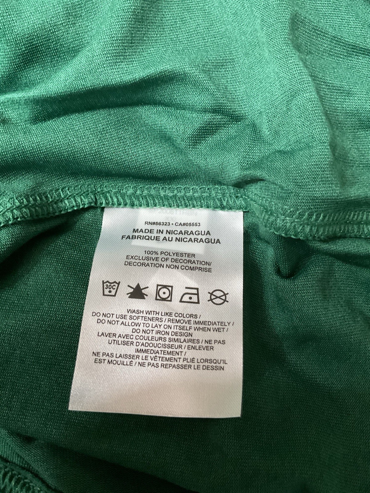Nike Womens Nike TShirt Green Dri Fit Long Sleeve Sz XXL 48×28” New