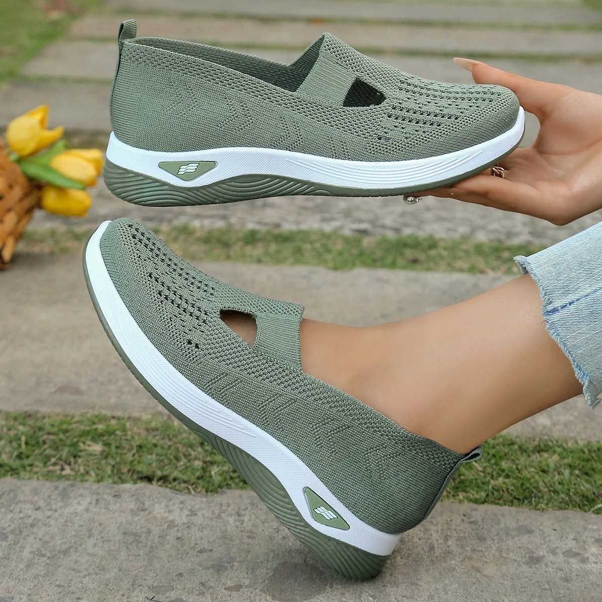 Women’S Casual Shoes Breathable Comfortable Orthopedic Shoes Non Slip Sneakers f