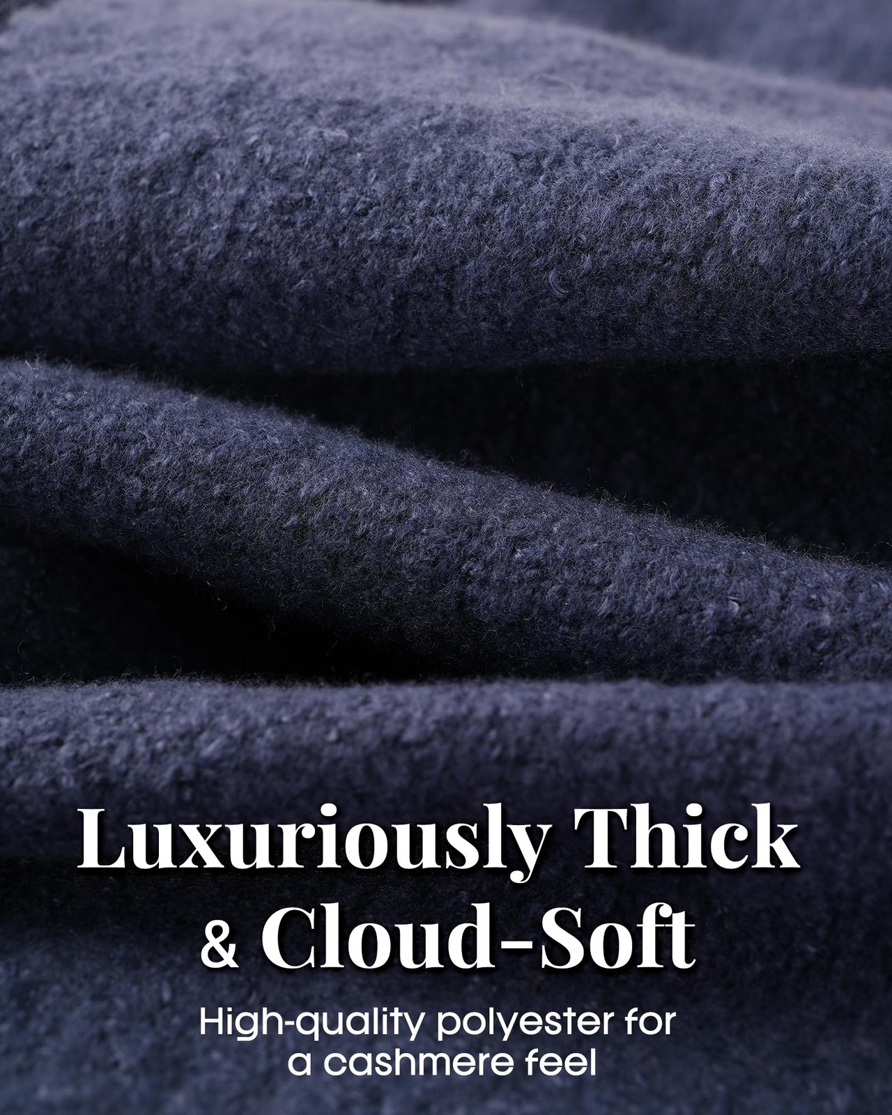 Scarf Women Men Soft Warm Cashmere Feel Blanket Pashmina Shawl Winter Thick
