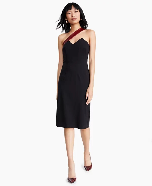 $465 KG’s Womens House Of fashion Haley Dress, BlackRed, Size 8