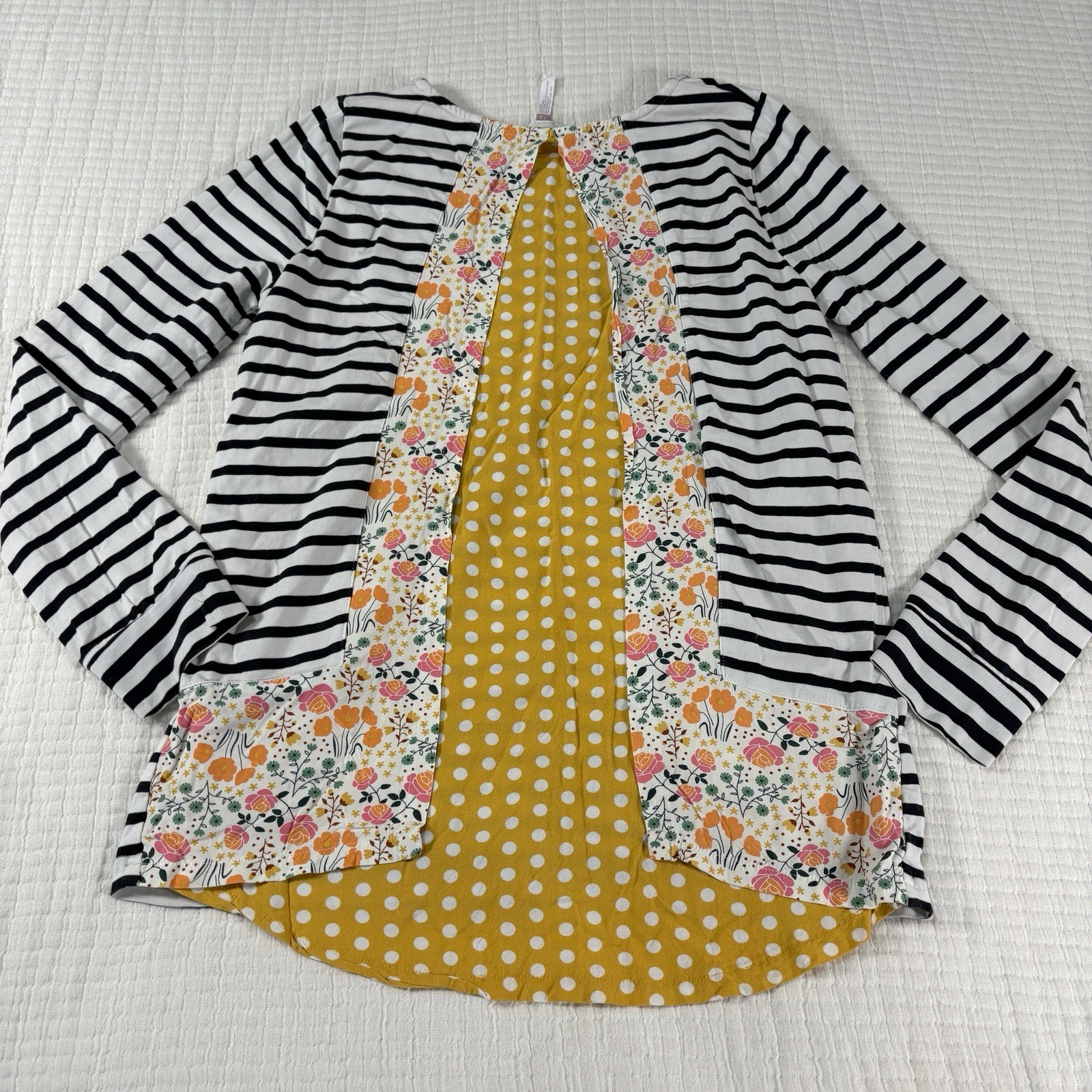 Matilda Jane Joanna Gaines Top Big Girls Tween 14 Harvest Days Striped Floral