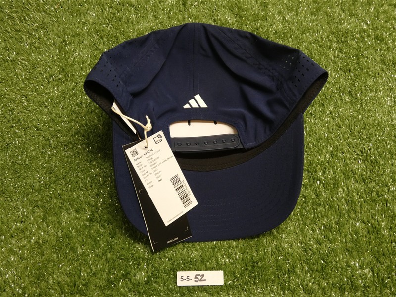 ADIDAS Mens Tour 3 Stripe Breathable Snapback Adjustable Golf Hat Navy New