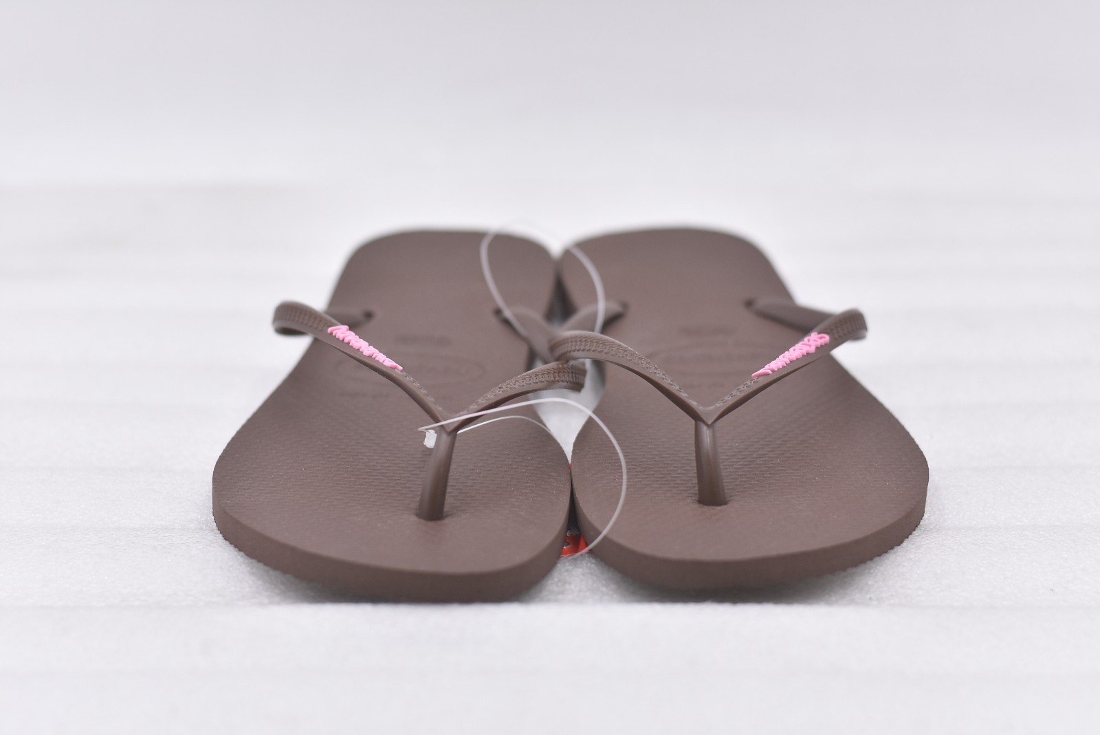 Womens Havaianas Slim Flip-Flop Sandals – Dark Brown Size 11/12W (EU 41-42W)