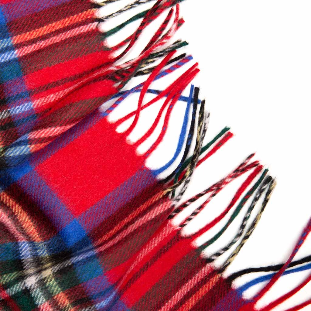 Winter Warm 100% Cashmere Plaid Scarf High Quality Scotland Made Wool Scarves