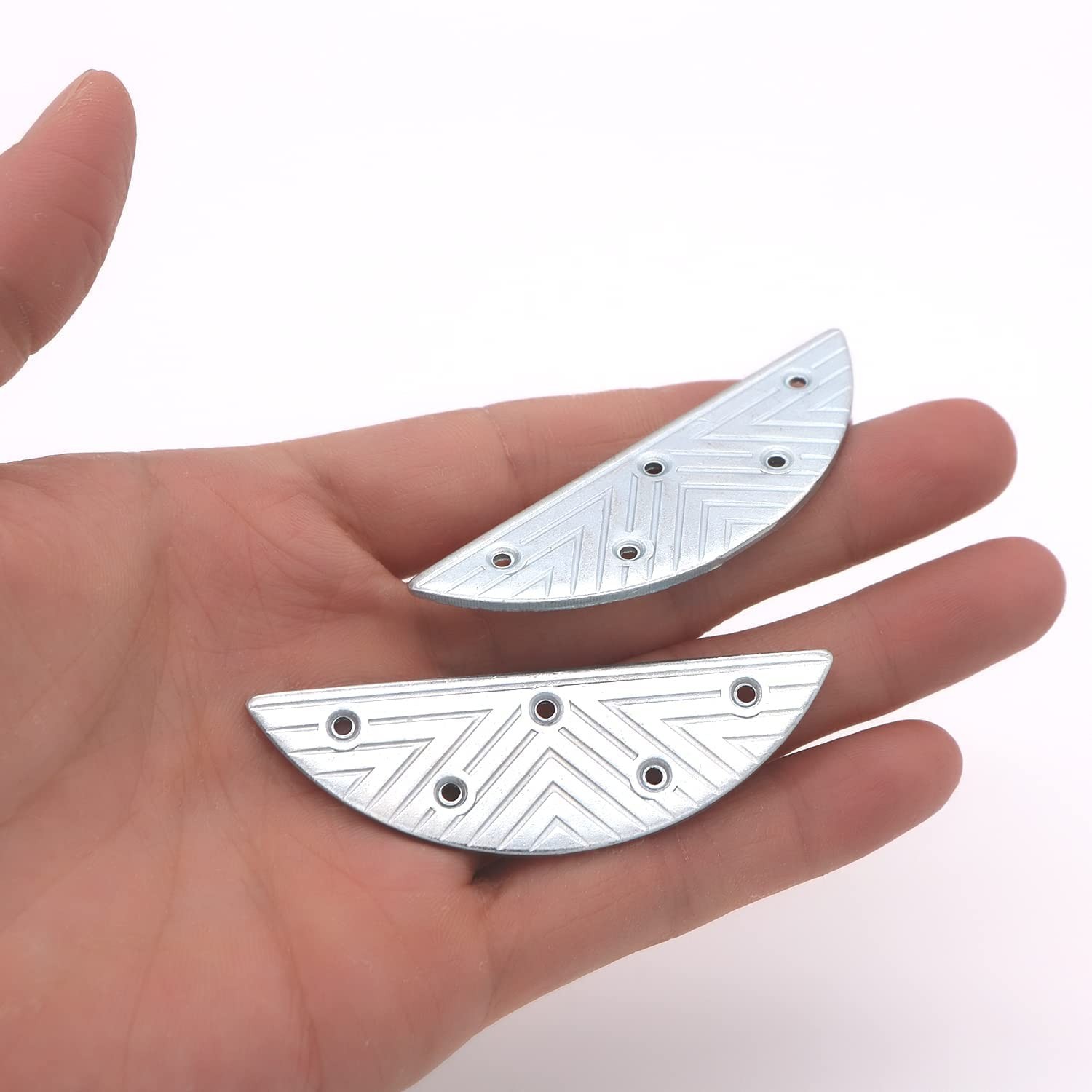 Metal Heel Plates 1 Pairs Sole Repair Kit with Screw Nails Shoes Heel Taps Ti…