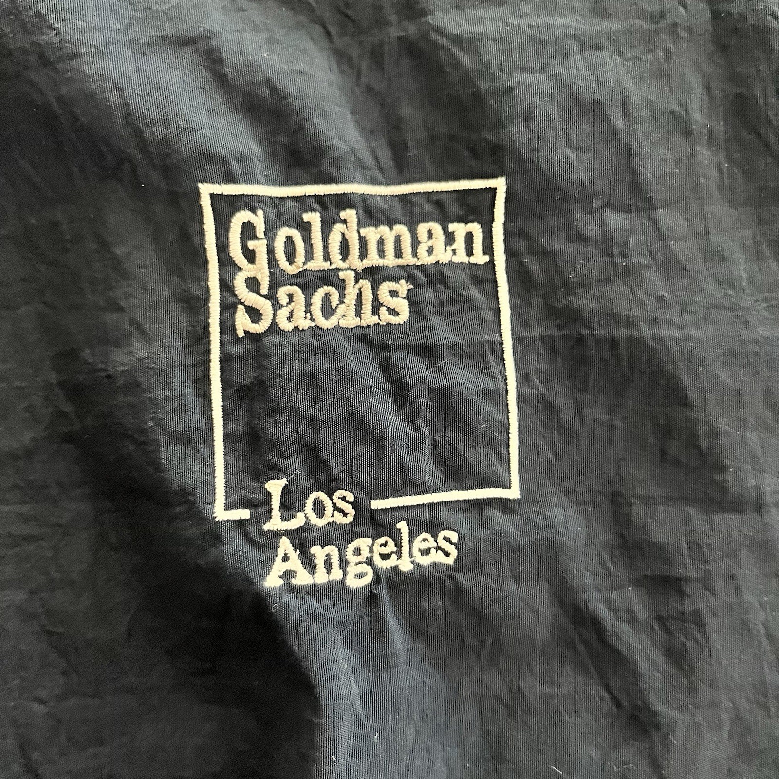Vtg Goldman Sachs Los Angeles V-neck Pullover Golf Jacket Made in USA