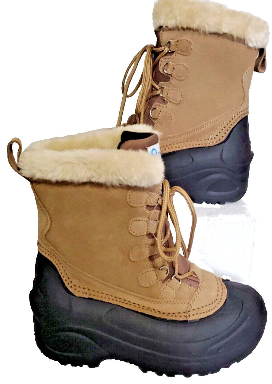 COLD FRONT TECH WEAR BOOTS TAN & BLACK THINSULATE WOMEN SIZE 7 #65811