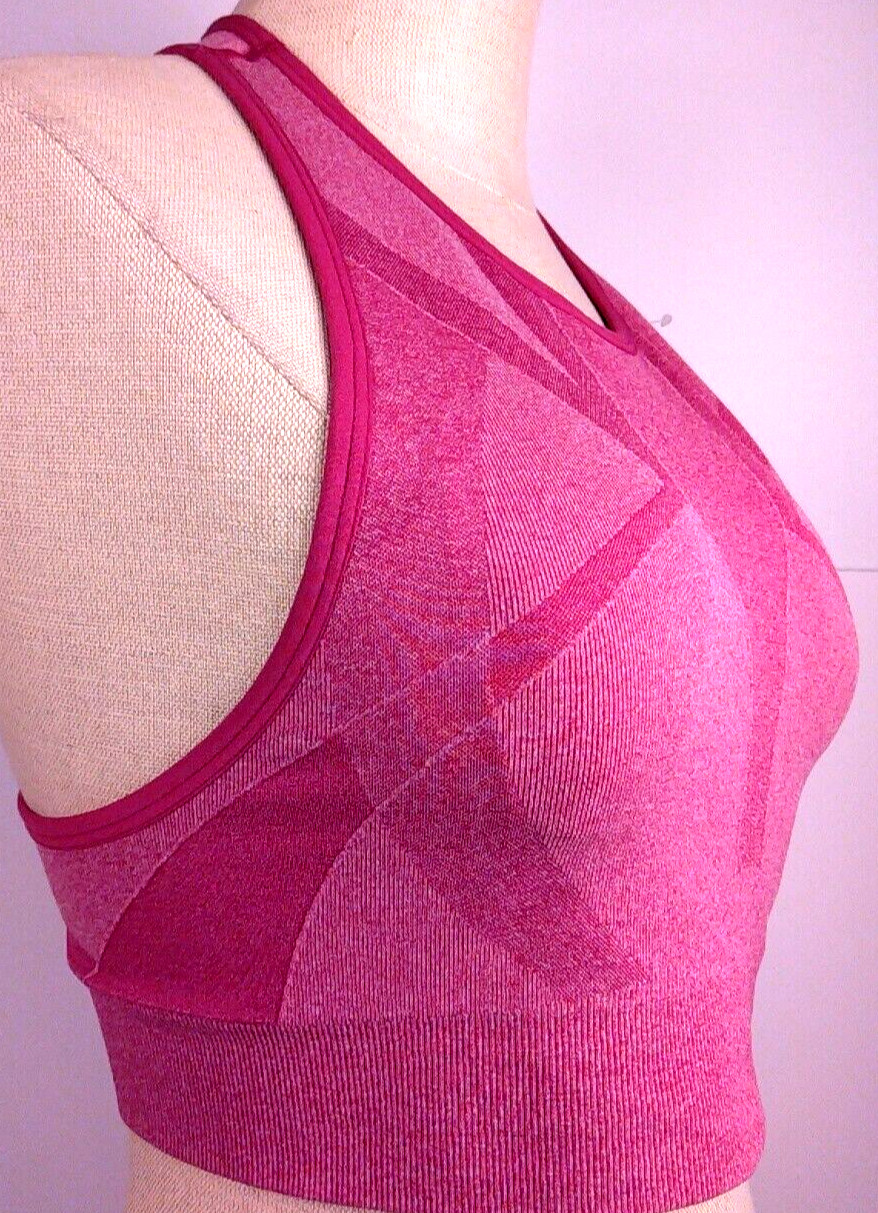 Avia RN 15741 Pink Nylon Low Support Pullover Sports Bra Size L – New (50)