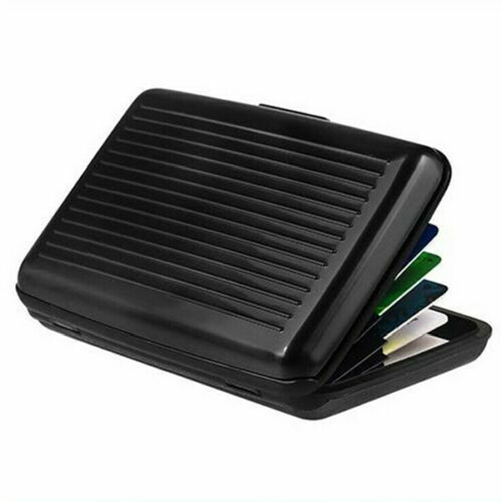 Slim RFID-Blocking Aluminum Metal Case Wallet Credit ID Cards Holder Protector