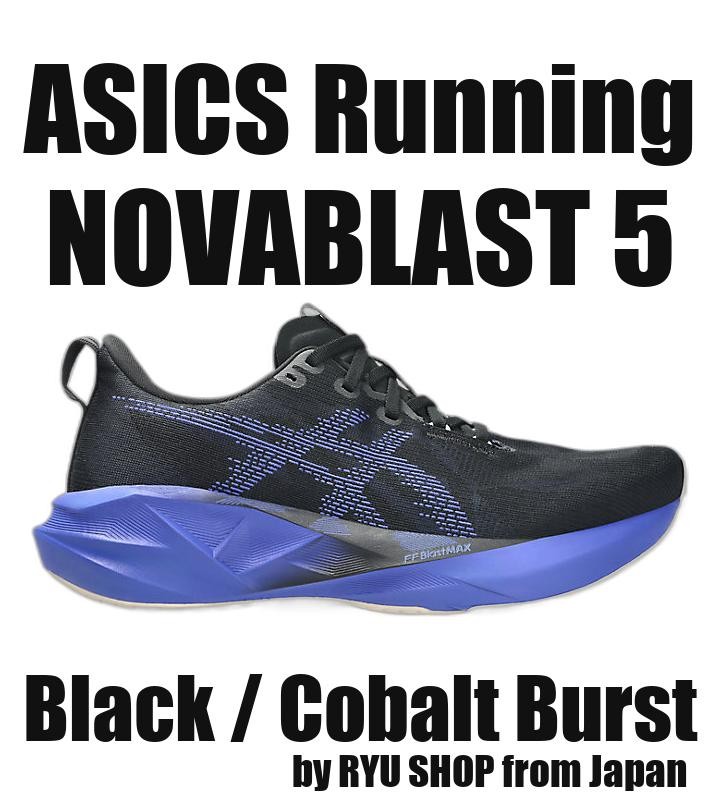 ASICS Running Shoes NOVABLAST 5 1011B974.004 Black / Cobalt Burst