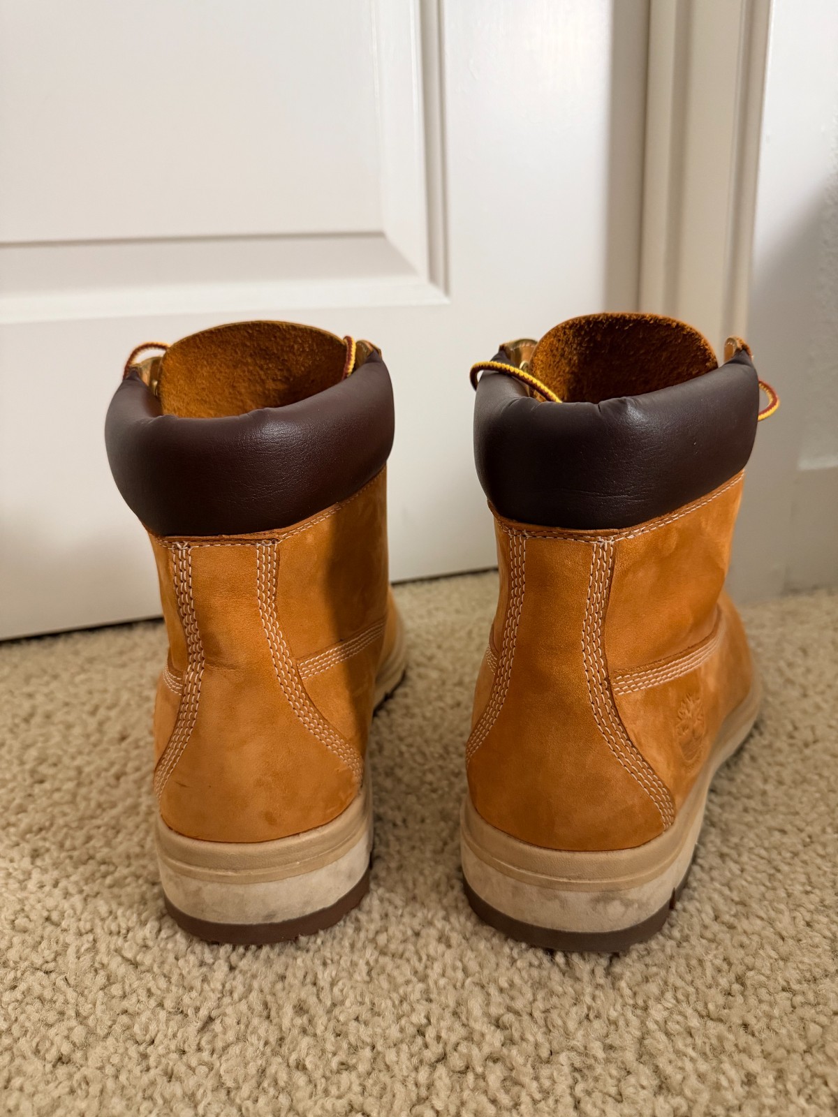 Timberland Premium Waterproof Boots for Men – Wheat – Size 10.5 – Used No Box