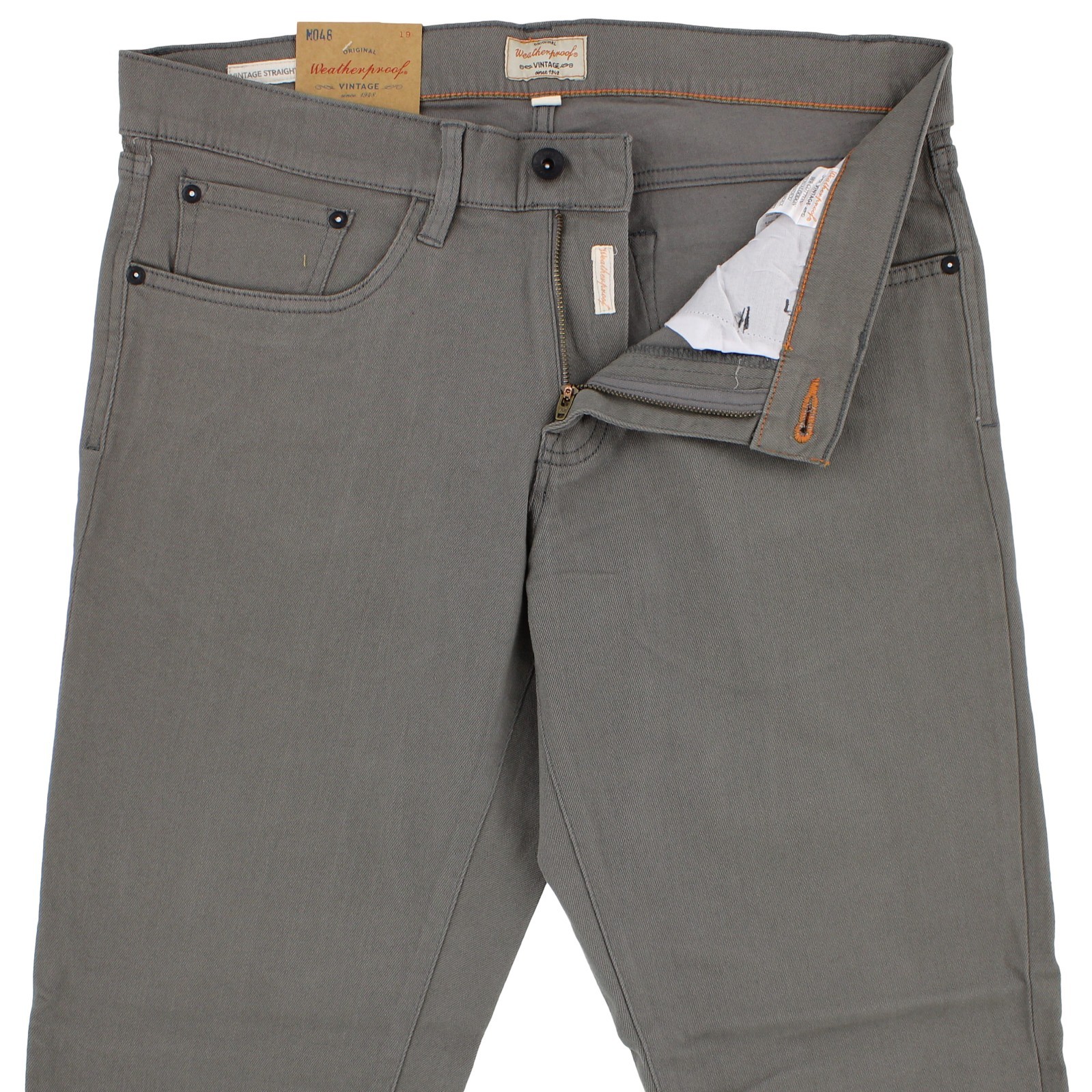 Weatherproof Vintage Comfort Pants, Men’s Straight Fit 5 Pocket Design Pants