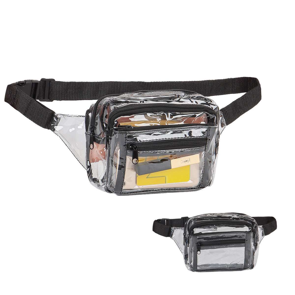 Unisex Clear Fanny Pack Waist Pouch Belt Bag Outdoor Sports Stadium Security Bag
