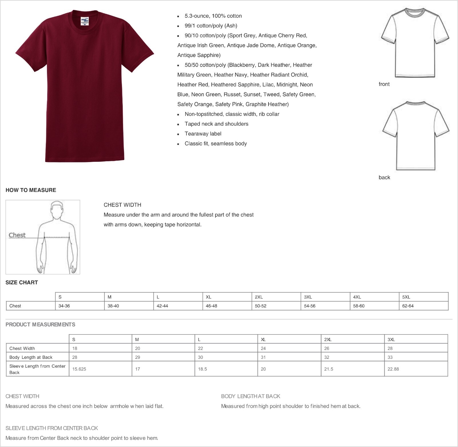 United States Marshal Left Chest Unisex T-Shirt (S-5X)