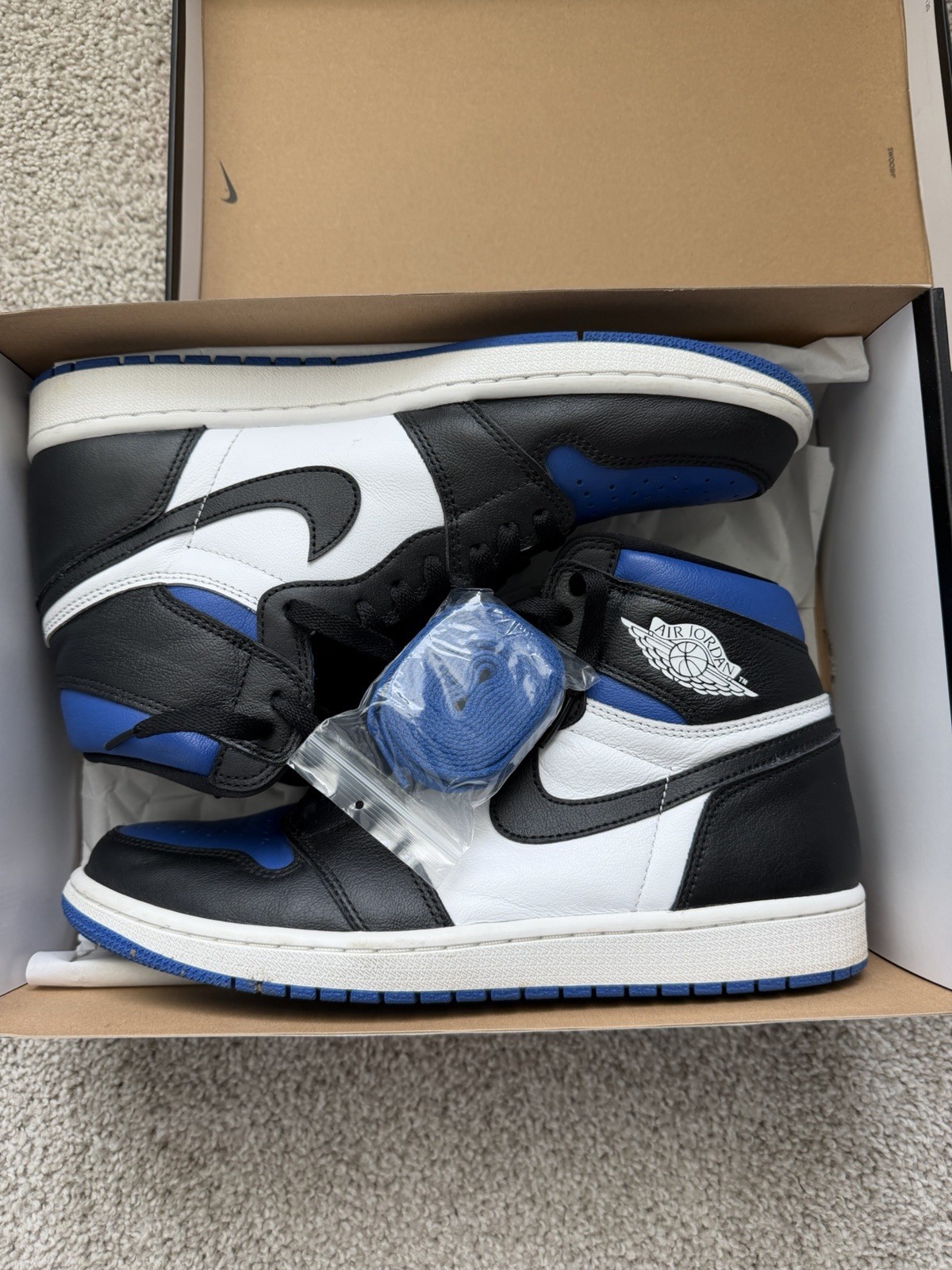 Jordan Air Jordan 1 Retro High OG Royal Toe Black/White/Game Royal 555088-041