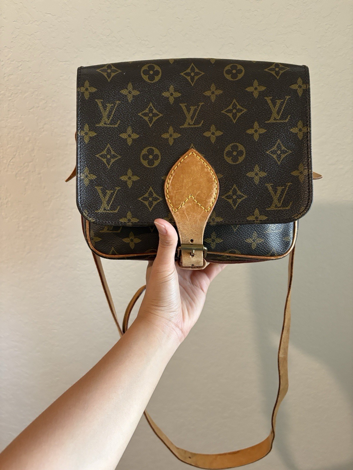 Louis Vuitton SL8965 Cartouchiere MM Brown Monogram Crossbody Bag