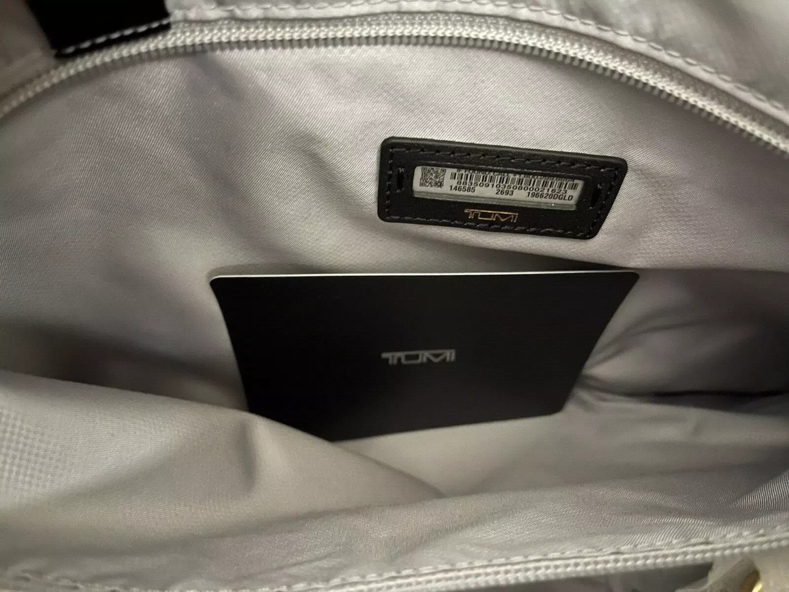 NWT Tumi Voyageur Kendallville Briefcase Bag $495 Black/Gold
